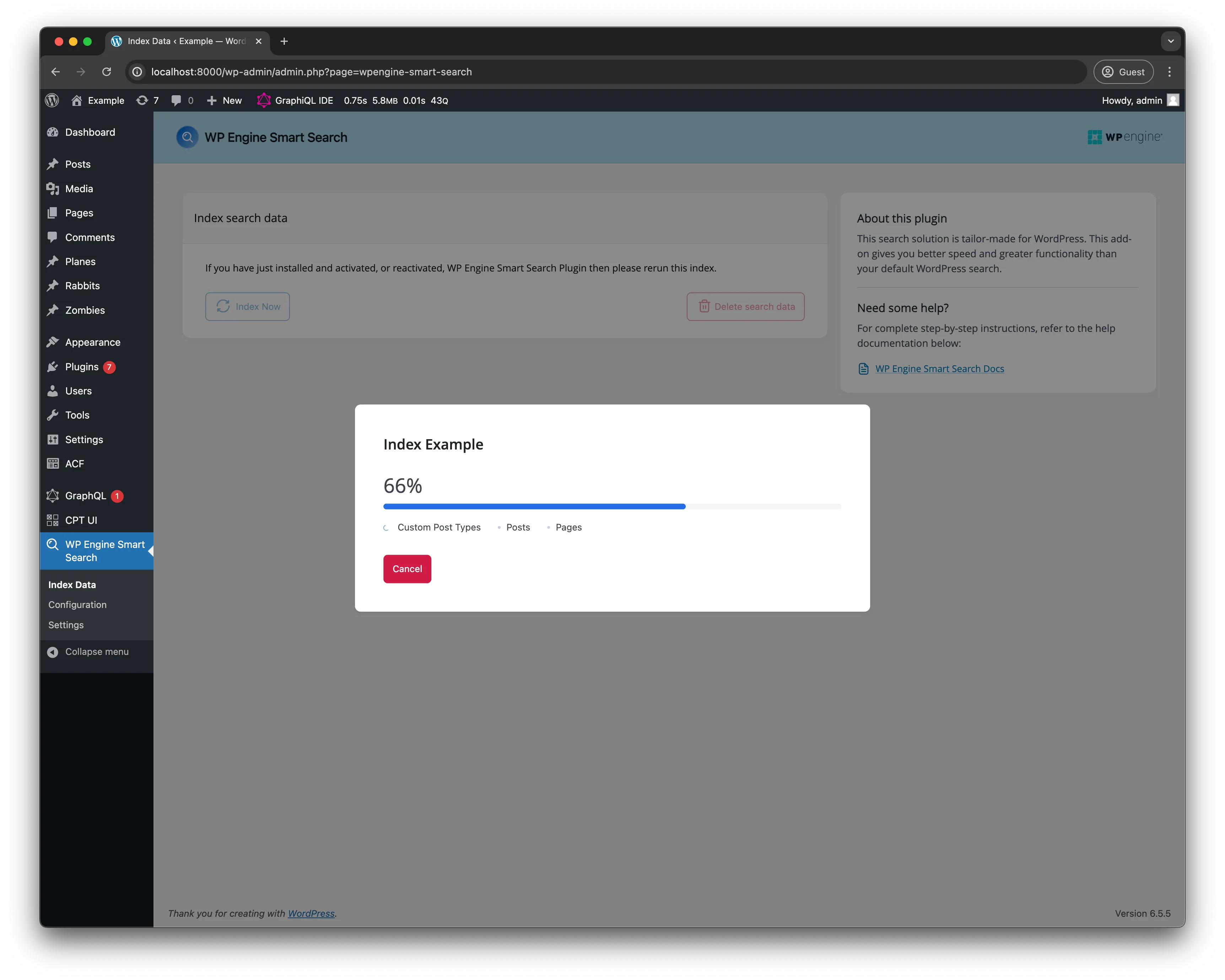 wp adding index page